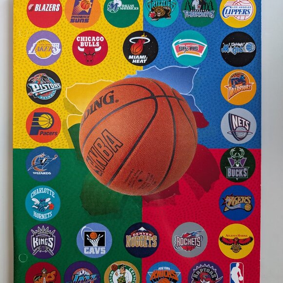 1990's Vintage Pentech NBA Pocket Folder - 1997 - Picture 1 of 5